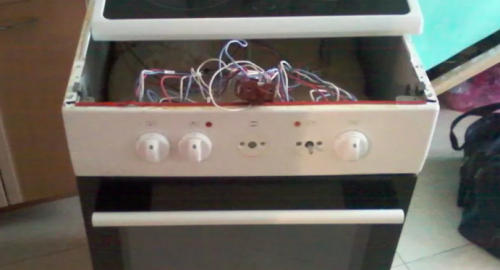 Ремонт керамической электроплиты. Тучково